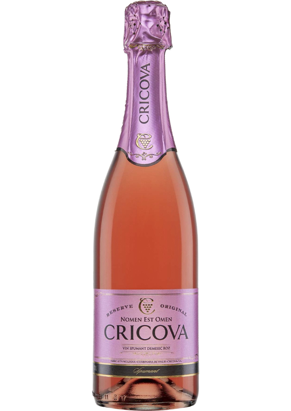 Vin spumant demisec roz